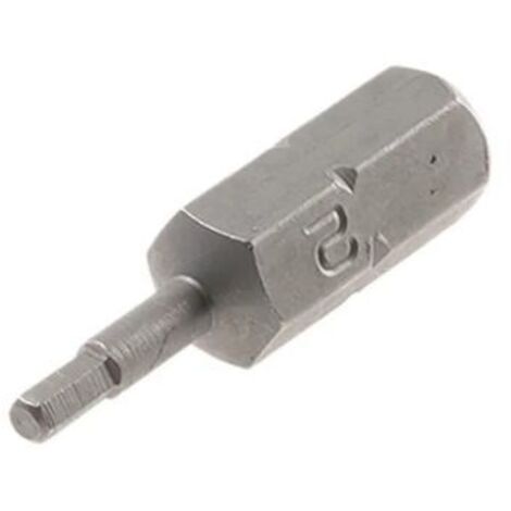 Embout de vissage RS PRO Hexagonal de 10 pièces , 2 mm, L. 25 mm, Acier chrome molybdène ( Prix pour Paquet de 10 )