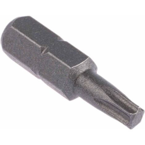 Embout de vissage RS PRO Torx, T20, L. 25 mm, Acier chrome vanadium ( Prix pour 1 )