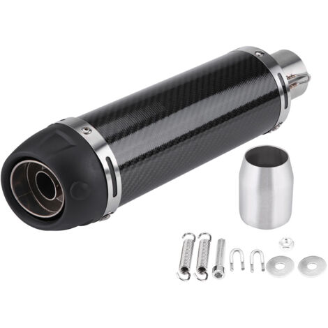 Embout d'échappement pour moto, tuyau d'échappement en acier inoxydable résistant à la chaleur 2,0 pouces universel  pour scooters ATV avec un diamètre de 38 mm à 51 mm