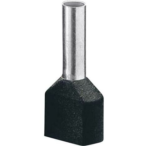 Embout double d'extrémité de câble Phoenix Contact AI-TWIN 2X 1,5 -12 BK 3200991 1.5 mm² x 12 mm partiellement isolé no