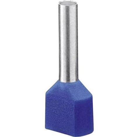 Embout double d'extrémité de câble Phoenix Contact AI-TWIN 2X16 -16 BU 3202847 16 mm² x 16 mm partiellement isolé bleu