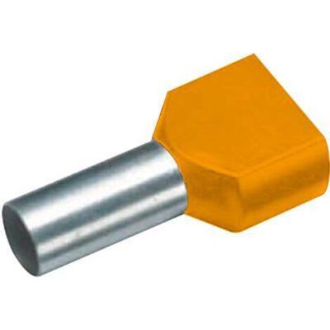 Embout double d'extrémité de câble Vogt Verbindungstechnik 460108D 0.5 mm² x 8 mm partiellement isolé orange 100 pc(s) X94673