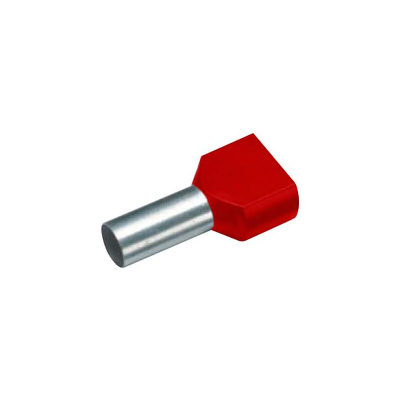 Embout double dextrémité de câble Cimco 18 2440 1.50 MM² x 8 mm partiellement isolé rouge 100 pc(s)