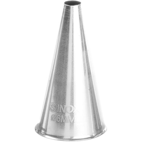 Embout droit pour douille de poche à douille, diamètre 6 mm - HENDI 551349