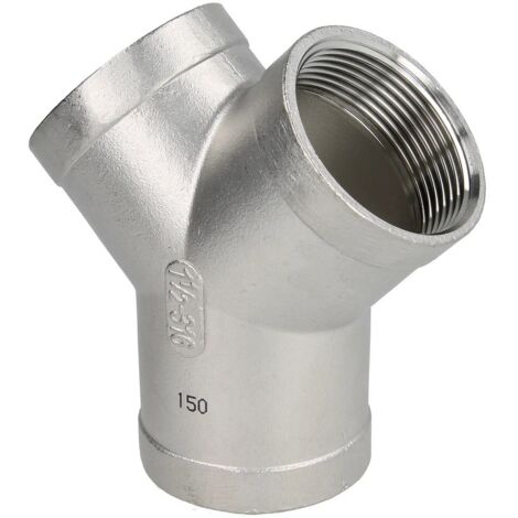 Embout en Y en inox 1 1/2'' FFFFFF