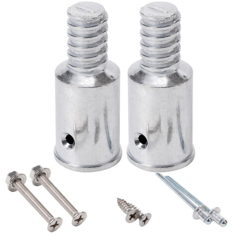 Embout fileté de rechange 2,5 cm pour rallonge de manche à balai, lot de 2 pièces. Fixation solide et compatible avec la plupart des manches standards, pour un remplacement rapide et durable.