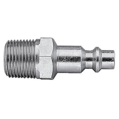 Embout fileté mâle air comprimé IRP 08, filetage 3/8 pouce gaz