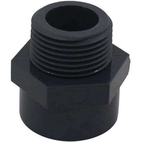 Embout filete pvc male 50mm embout a visser piscine raccord mixte pvc manchon fileté pvc，DN40，2pcs (Diamètre Intérieur 50mm - 1-1/2" filetage)