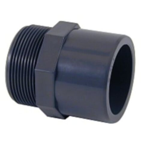Embout fileté Pvc pression 3/4" à coller dia.25 int et dia. 32