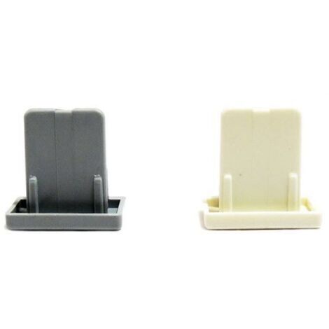 Embout final rail monophasé - Blanc