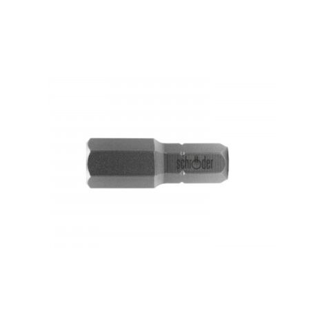Embout hexagonal classic 1/4 H6 lg 25mm Schroder MOB