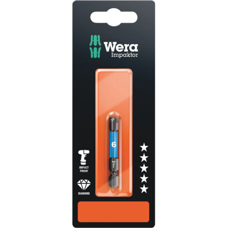 Embout IMP DC Impaktor 840/4, 6.0 x 50, 1 pièce Wera 840/4 IMP DC SB SiS 05073946001 N/A Longueur:50 mm Contenu 1 pc(s) C94970
