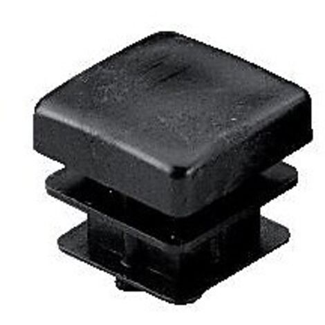 EMBOUT INTERIEUR PERGA NOIR CARRE 40X40 mm - BOUILLER PLASTIQUES