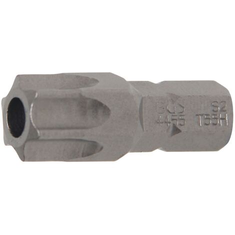 Embout Longueur 30 mm 8 mm (5/16") profil T (pour Torx) avec perçage T55