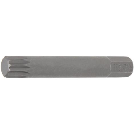 Embout  Longueur 75 mm  10 mm (3/8")  denture multiple intérieure (pour XZN) M12