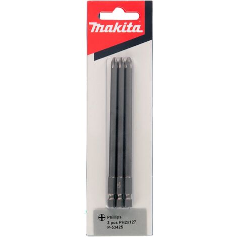 Embout Makita PH2, 127 mm 3 pièces