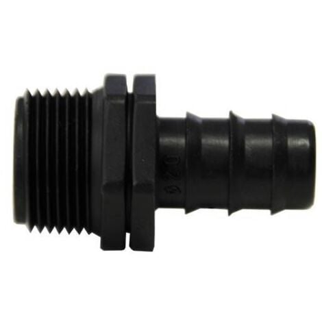 EZFITT Embout mâle cannelé 20mm x 3/4''