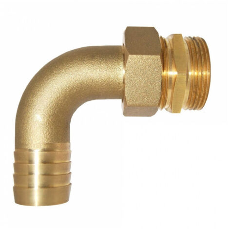 Embout mâle coudé démontable laiton BOUTTÉ - Filetage: 33x42 - Ø tuyau mm: 30