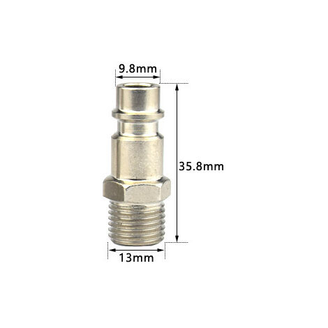 EMBOUT MALE COUPLEUR TYPE EURO LINE FILETE 1/4，Raccord rapide à filetage externe euro