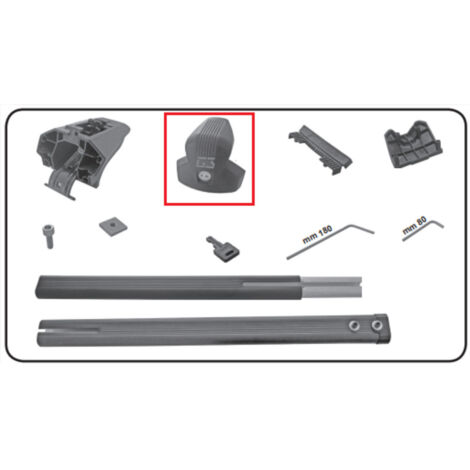 Embout pour barre de toit G3 Clop Infinity – Fixations pour barres de toit – Compatible avec modèles G3 – Installation rapide et facile