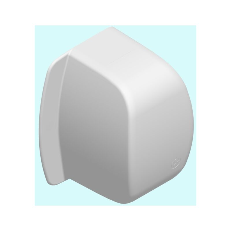 Embout - pour goulotte de climatisation - 90 x 60 mm - blanc Iboco 06826