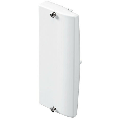 Embout pour goulotte d'installation Logix 45, Logix Universel et PCABS ZH 130x50mm blanc Artic (48010)