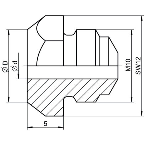 Embout pour pièces de rechange Gesipa 16/40 K (pour rivets aveugles en plastique)