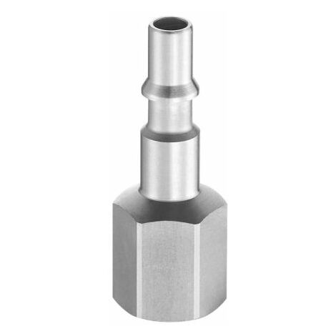 Embout pour raccords rapides pneumatiques  PREVOST, Filetage vers Femelle G 3/8 Femelle 3/8pouces ISO C6 en Acier traité ( Prix pour Sachet de 2 )