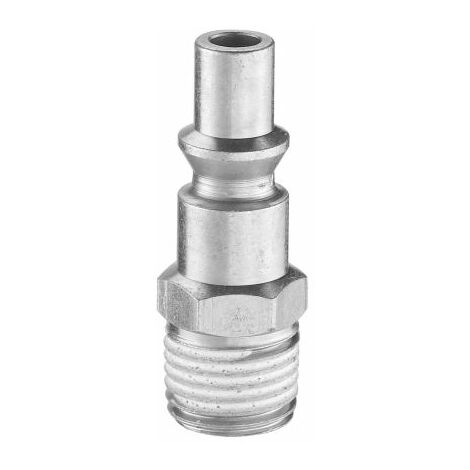 Embout pour raccords rapides pneumatiques  PREVOST, Filetage vers Mâle G 3/8 Mâle 3/8pouces ARO 210 en Acier traité ( Prix pour Sachet de 2 )