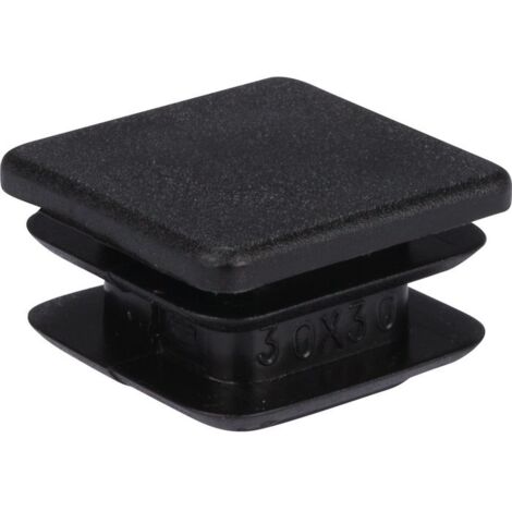 Embout pour Tube Carré 30x30mm - Civic Industrie avec Ailette, Adapté pour Habitat