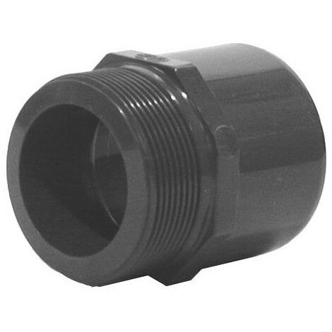Embout PVC pression à coller 50 et 63mm filetage mâle 1'1/4 (33x42) - CODITAL