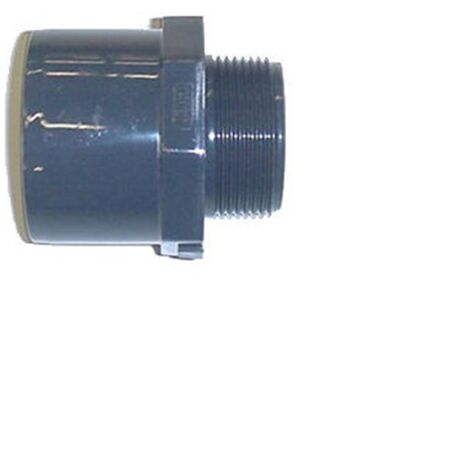 Embout PVC pression fileté A - Femelle à coller / Mâle à visser. - Diamètre 75 - Filetage 50/60