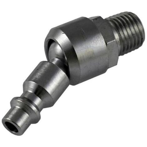 EMBOUT RACCORD AIR MALE ARTICULE A ROTULE CARDAN TYPE US, FRANCE