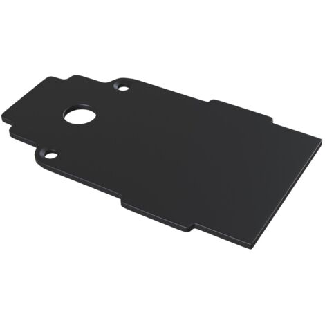 Embout rail encastré noir alu S35 2 circuits Maytoni