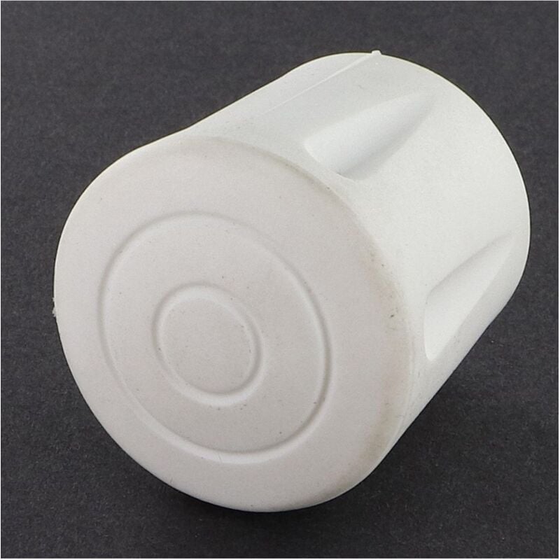 Vis Express - Embout rond envellopant caoutchouc vulcanisé Blanc Pour Tube 32A33-100 pièces