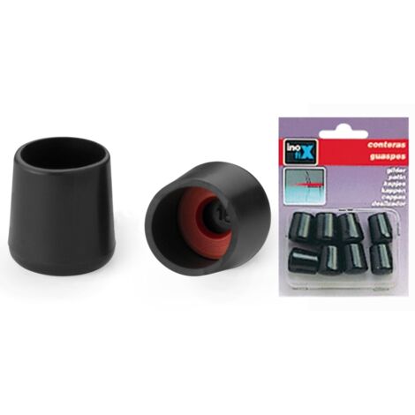 Embout Rondx8 Pour Diam14 Noir      - Inofix