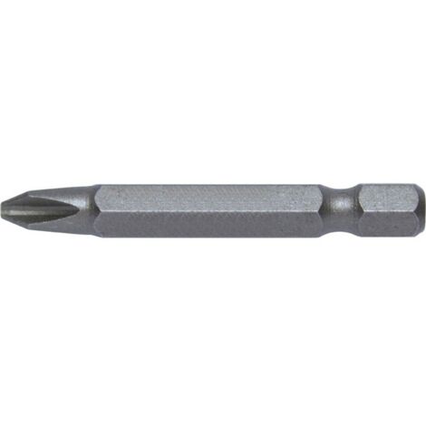 Embout semi-dur, pour vis cruciforme 1/4'' PH, avec zone de torsion, 50 mm de long, Dimensions : PH 2