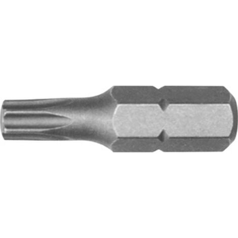 Embout semi-dur, pour vis TORX® 1/4'', 25 mm de long, Dimensions : T 15