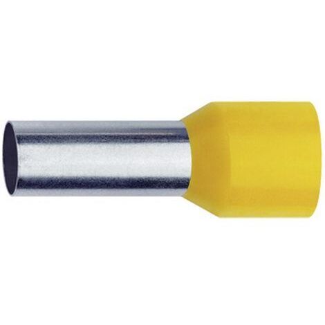 Embout simple d'extrémité de câble Klauke 1676 0.25 mm² x 6 mm partiellement isolé jaune 1000 pc(s)