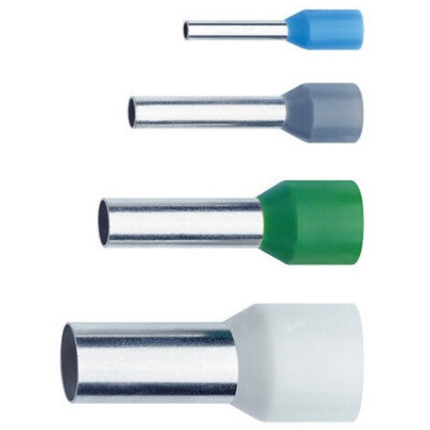 Embout simple d'extrémité de câble Klauke 1738 2.5 mm² x 8 mm partiellement isolé gris 1000 pc(s)