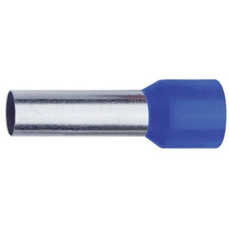 Embout simple dextrémité de câble Klauke 47718 16 mm² x 18 mm partiellement isolé bleu 100 pc(s)