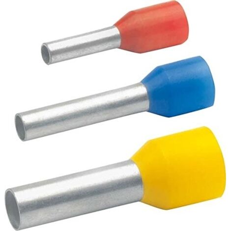 Embouts De Câble Partiellement Isolés Klauke 16mm² - Lot De 100 Pièces, Bleu, Longueur 28mm, Cuivre étamé