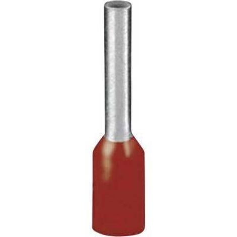 Embout simple d'extrémité de câble Phoenix Contact AI 1 - 6 RD 3200742 1 mm² x 6 mm partiellement isolé rouge 100 pc(s) X43633