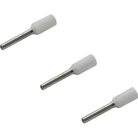 Embout simple d'extrémité de câble Rittal AS 4050.730 0.5 mm² x 8 mm partiellement isolé blanc 500 pc(s)