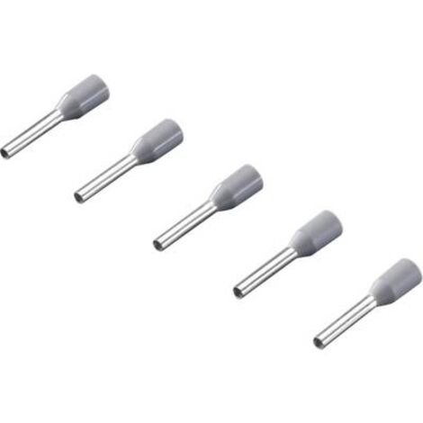 Embout simple d'extrémité de câble Rittal AS 4050.731 0.75 mm² x 8 mm partiellement isolé gris 500 pc(s) S669631