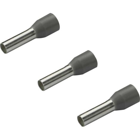 Embout simple d'extrémité de câble Rittal AS 4050.735 4 mm² x 10 mm partiellement isolé gris 500 pc(s)