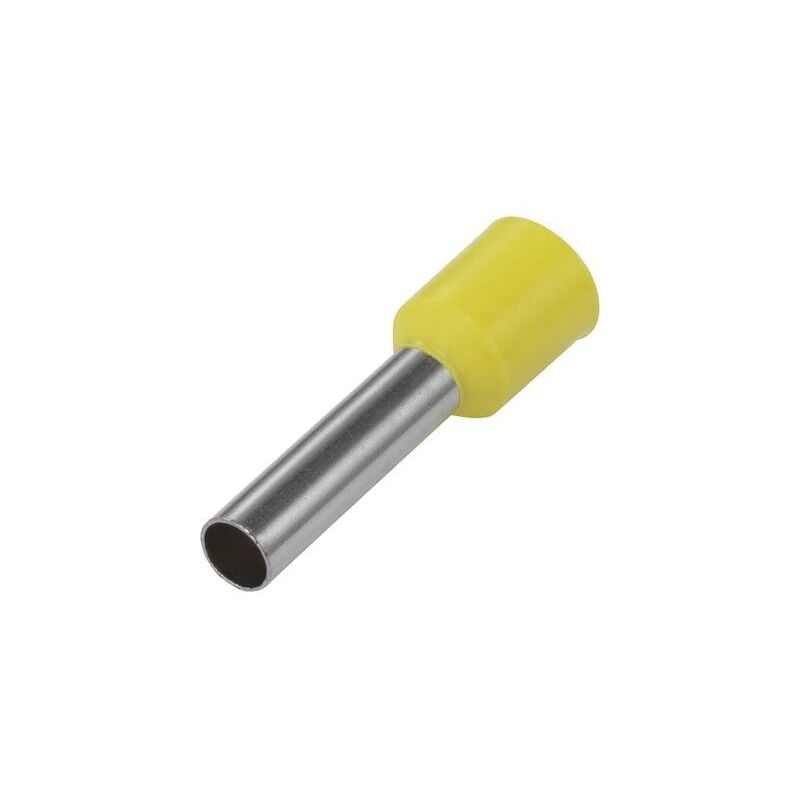 Tru Components - embout simple d'extrémité de câble NE60-12YL 1091292 1 x 6 MM² x 12 mm partiellement isolé jaune 100 pc(s