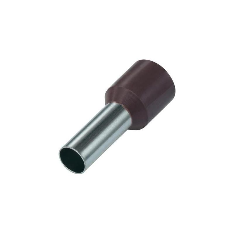 Embout simple d'extrémité de câble Vogt Verbindungstechnik 470812 10 MM² 12 mm partiellement isolé marron 100 pc(s)