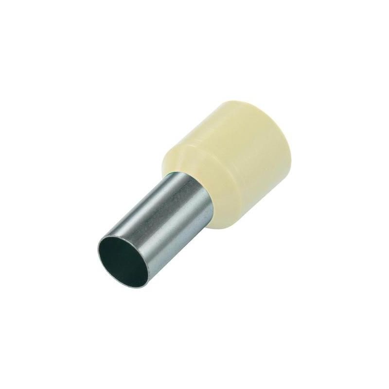 Embout simple d'extrémité de câble Vogt Verbindungstechnik 470912 16 MM² 12 mm partiellement isolé ivoire 100 pc(s)