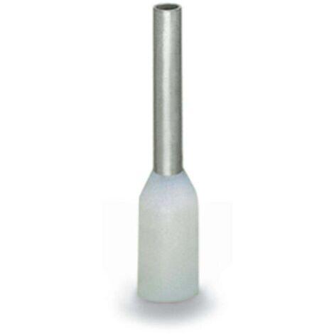 Embout simple d'extrémité de câble WAGO 216-201 0.5 mm² x 9 mm partiellement isolé blanc 1000 pc(s)